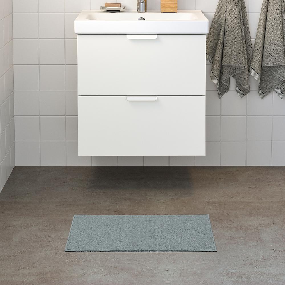 IKEA FINTSEN Alfombrilla de baño gris 40x60 cm Envío internacional gratuito