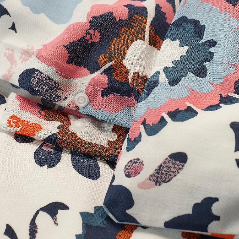 IKEA HÖNSGULLÖRT Funda nórdica con funda de almohada motivo floral/multicolor 150x200/50x60 cm Precios de Black Friday
