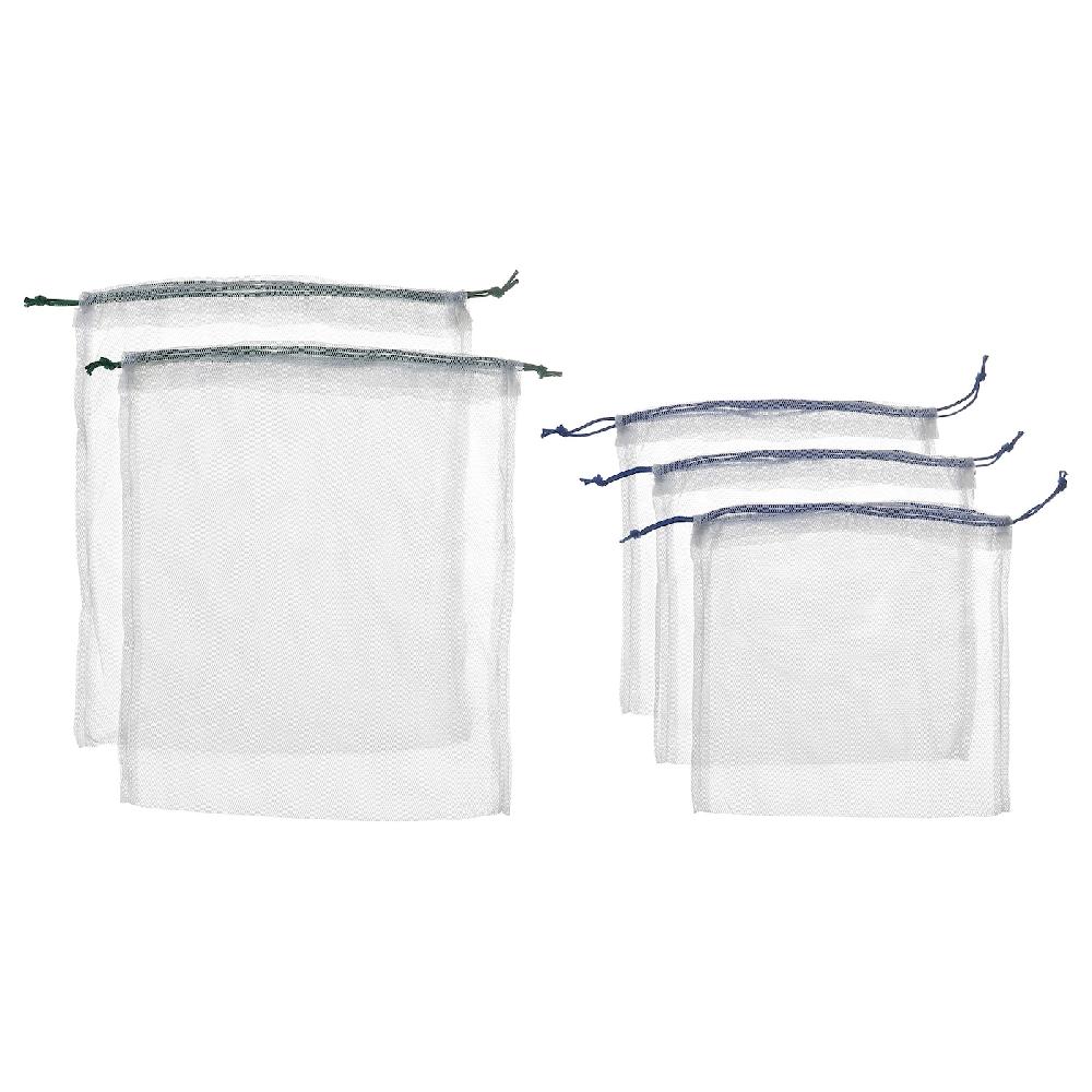 IKEA LAKAMARK Bolsa verduras/alimentos juego de 5 hueso/medidas variadas