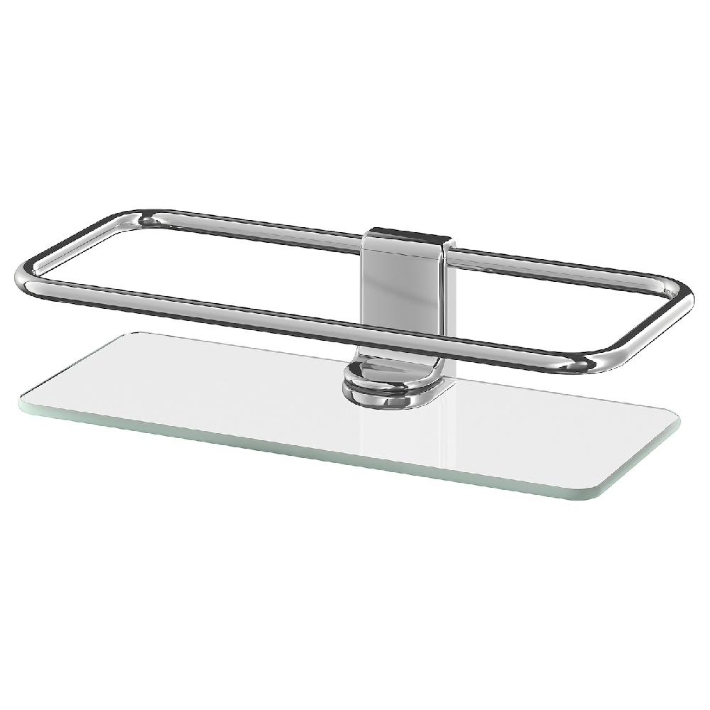 IKEA KALKGRUND Estante para ducha cromado 24x6 cm