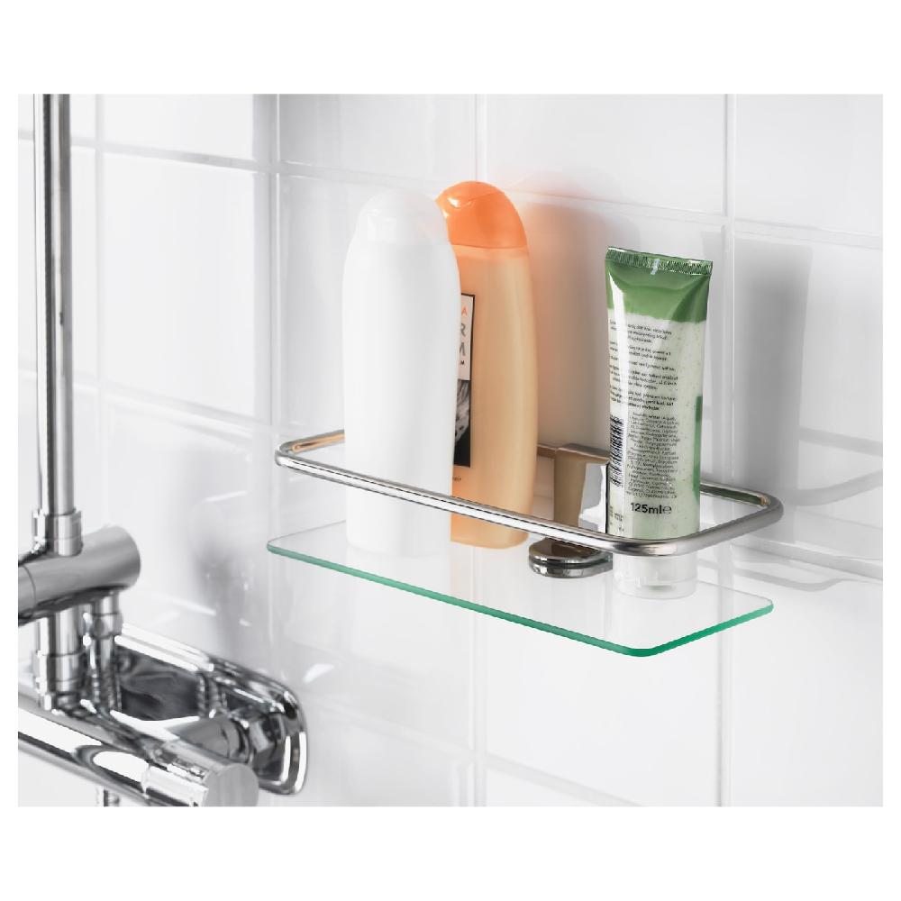 IKEA KALKGRUND Estante para ducha cromado 24x6 cm Precio ultrabajo