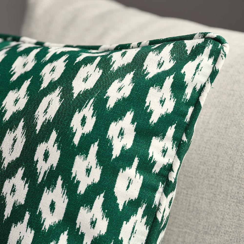 IKEA SKÅNEFIBBLA Funda de cojín verde/blanco 50x50 cm En línea