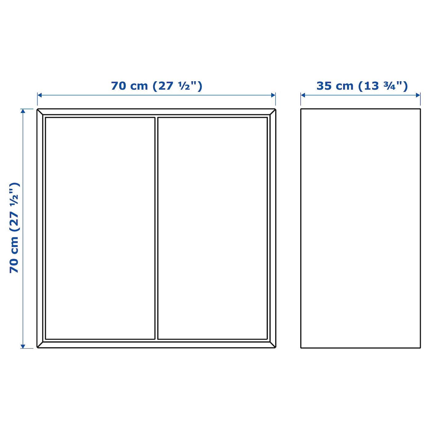 IKEA EKET Mueble de almacenaje con 2 puertas blanco 70x35x70 cm Ventas relámpago