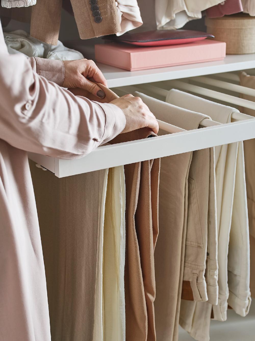IKEA KOMPLEMENT Pantalonero extraíble blanco 100x58 cm Tienda
