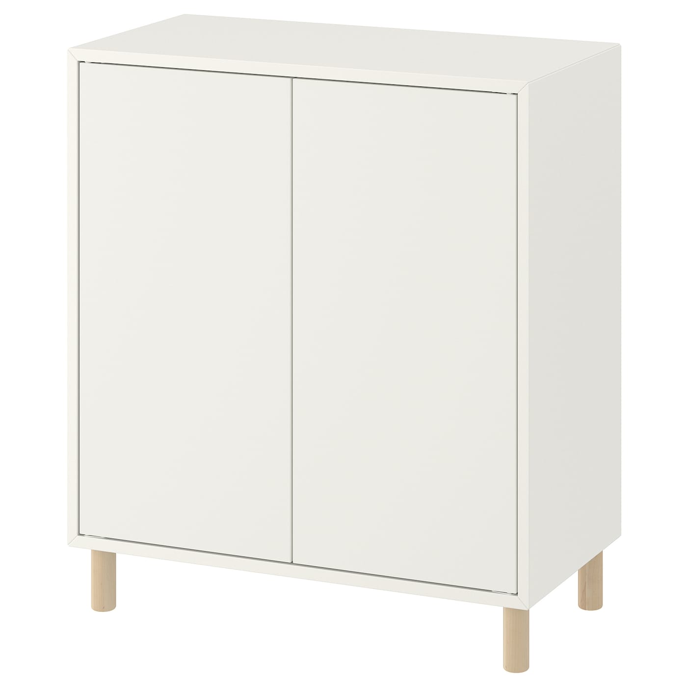 IKEA EKET Combinación de almacenaje con patas blanco/madera 70x35x80 cm