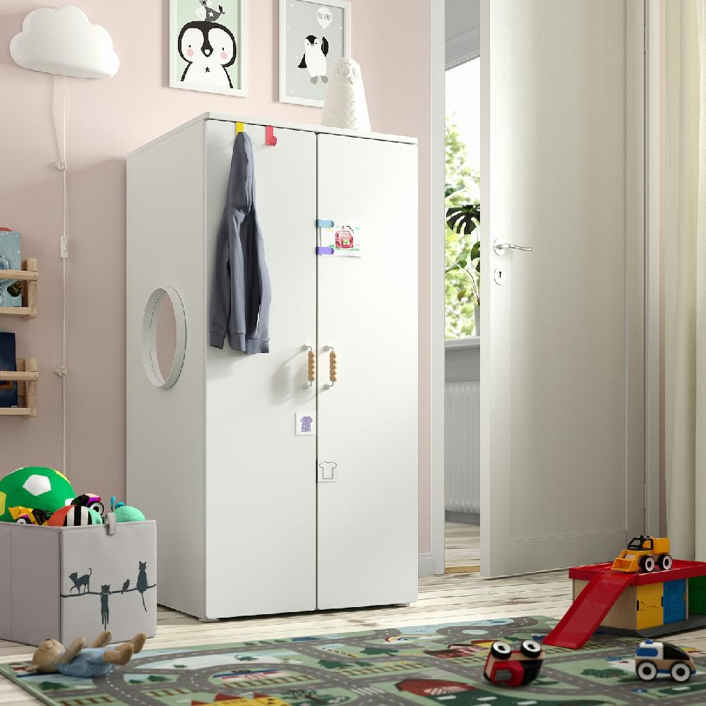 IKEA SMÅSTAD / PLATSA Armario blanco blanco/con 3 estantes 60x57x123 cm Último día