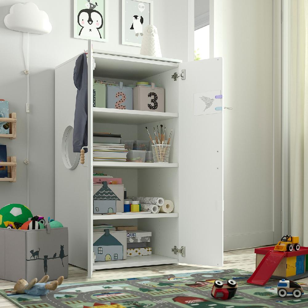 IKEA SMÅSTAD / PLATSA Armario blanco blanco/con 3 estantes 60x57x123 cm Último día