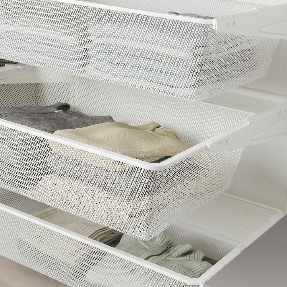 IKEA SKYTTA / BOAXEL Vestidor+puertas correderas aluminio/Auli espejo 251x115x205 cm Superdescuento