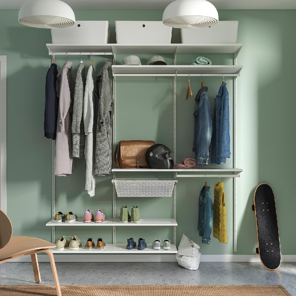 IKEA BOAXEL Combinación armario blanco 187x40x201 cm Liquidación