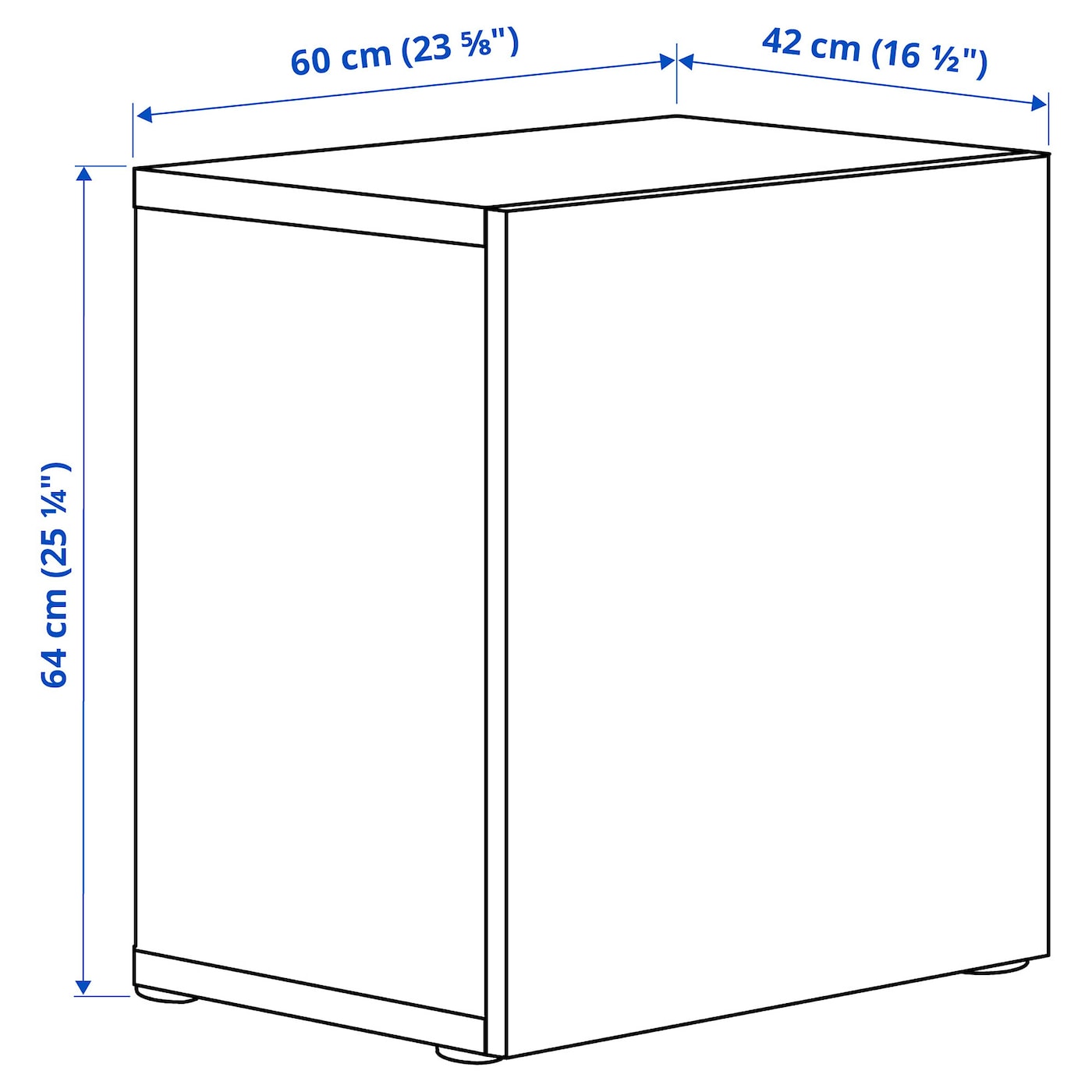 IKEA BESTÅ Estante con puerta blanco/Lappviken blanco 60x42x64 cm Ofertas de temporada