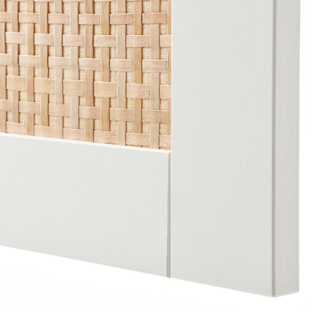 IKEA BESTÅ Mueble salón blanco Studsviken/Kabbarp/blanco álamo negro 120x42x74 cm Ofertas especiales