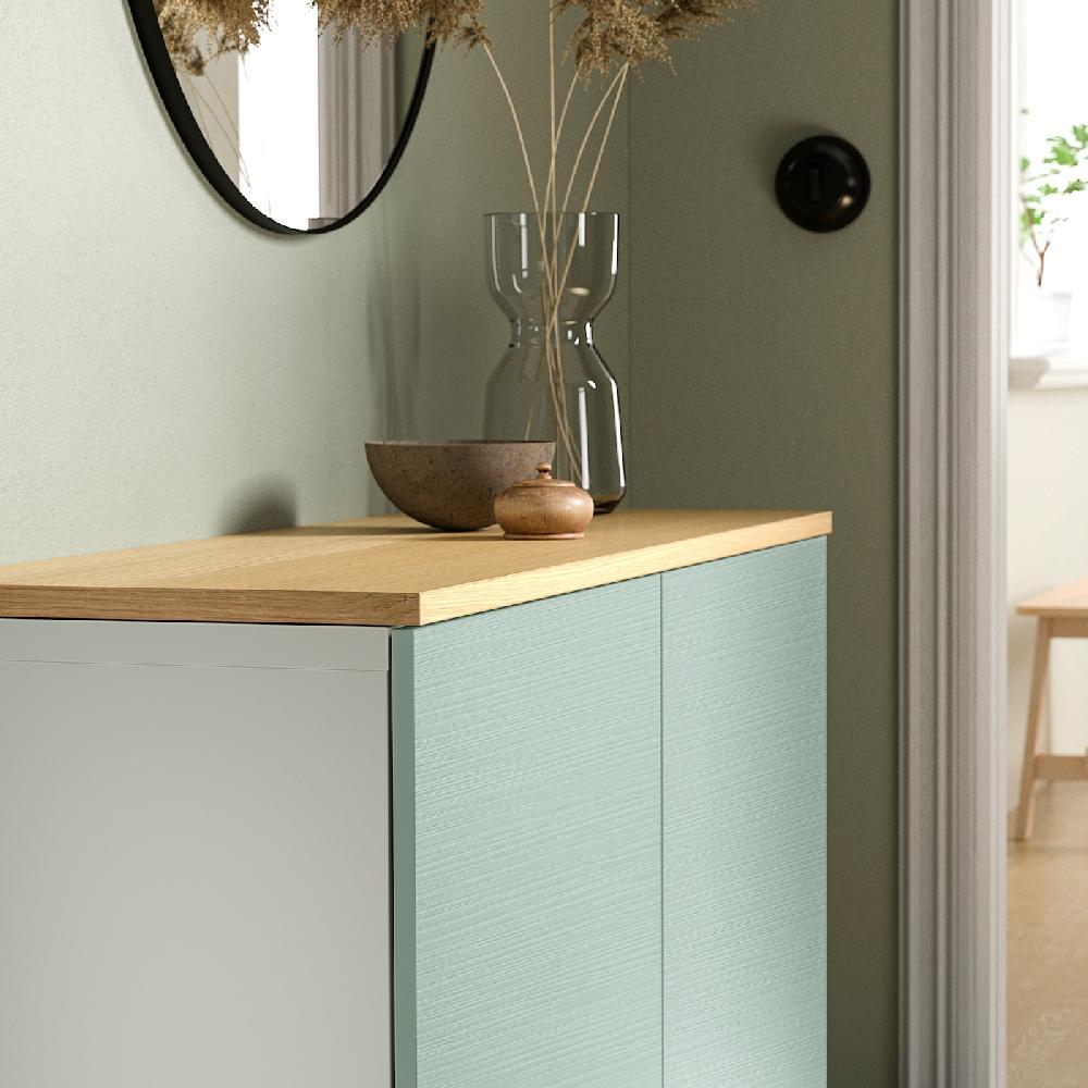 IKEA BESTÅ Panel superior chapa roble 120x42 cm Devoluciones gratuitas