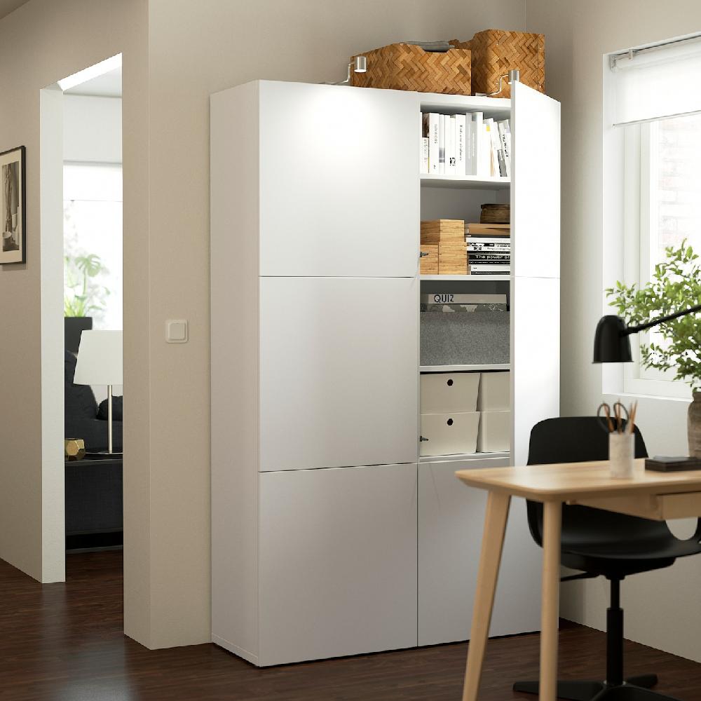 IKEA BESTÅ Mueble salón blanco/Lappviken blanco 120x42x193 cm Rebajas
