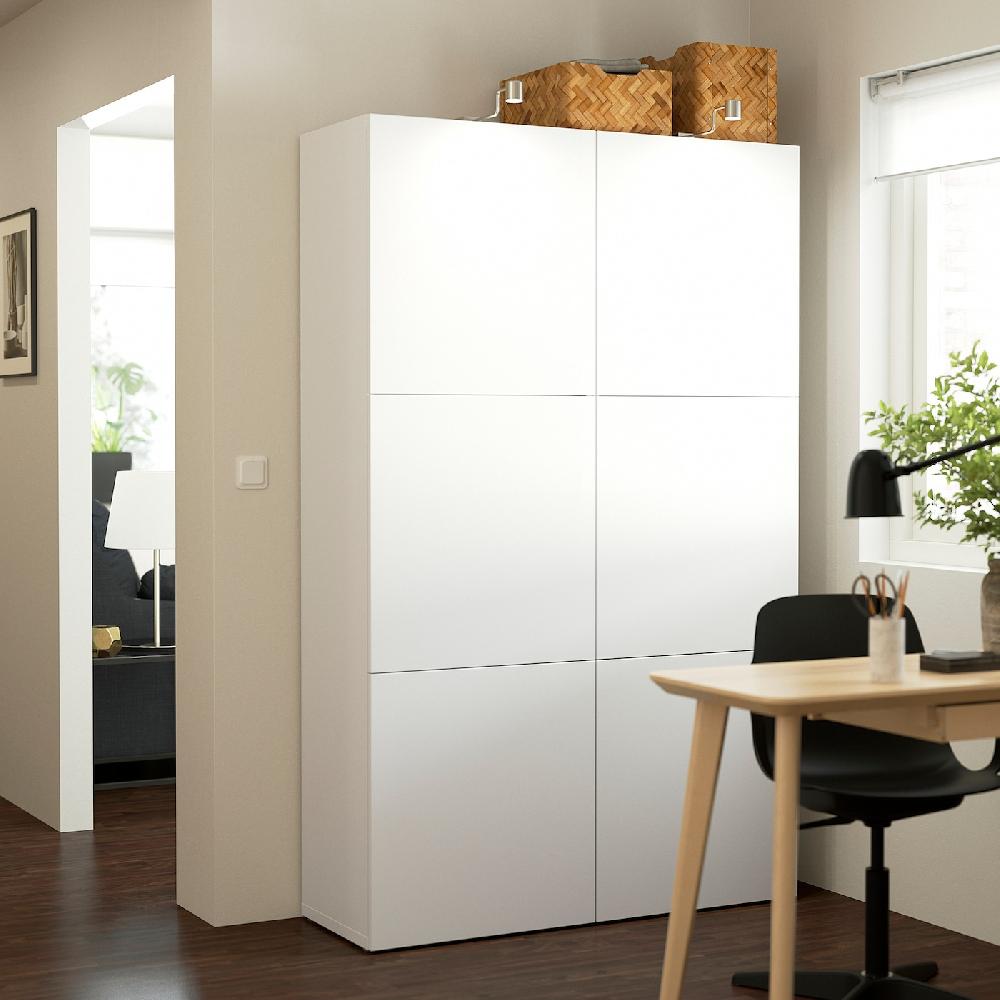 IKEA BESTÅ Mueble salón blanco/Lappviken blanco 120x42x193 cm Rebajas