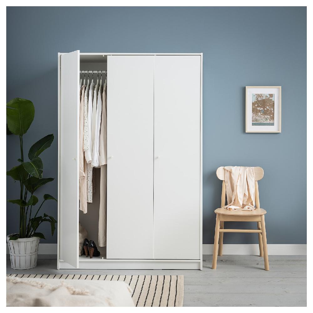 IKEA KLEPPSTAD Armario con 3 puertas blanco 117x176 cm En oferta
