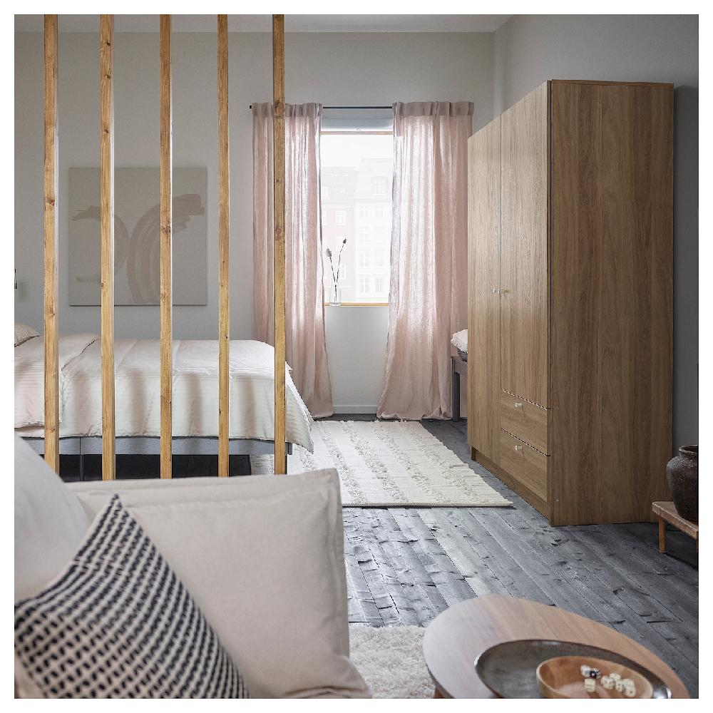 IKEA VILHATTEN Armario de 2 puertas y 2 cajones efecto roble 98x57x190 cm Tienda