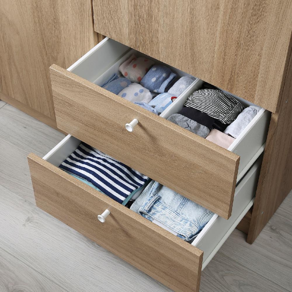 IKEA VILHATTEN Armario de 2 puertas y 2 cajones efecto roble 98x57x190 cm Tienda