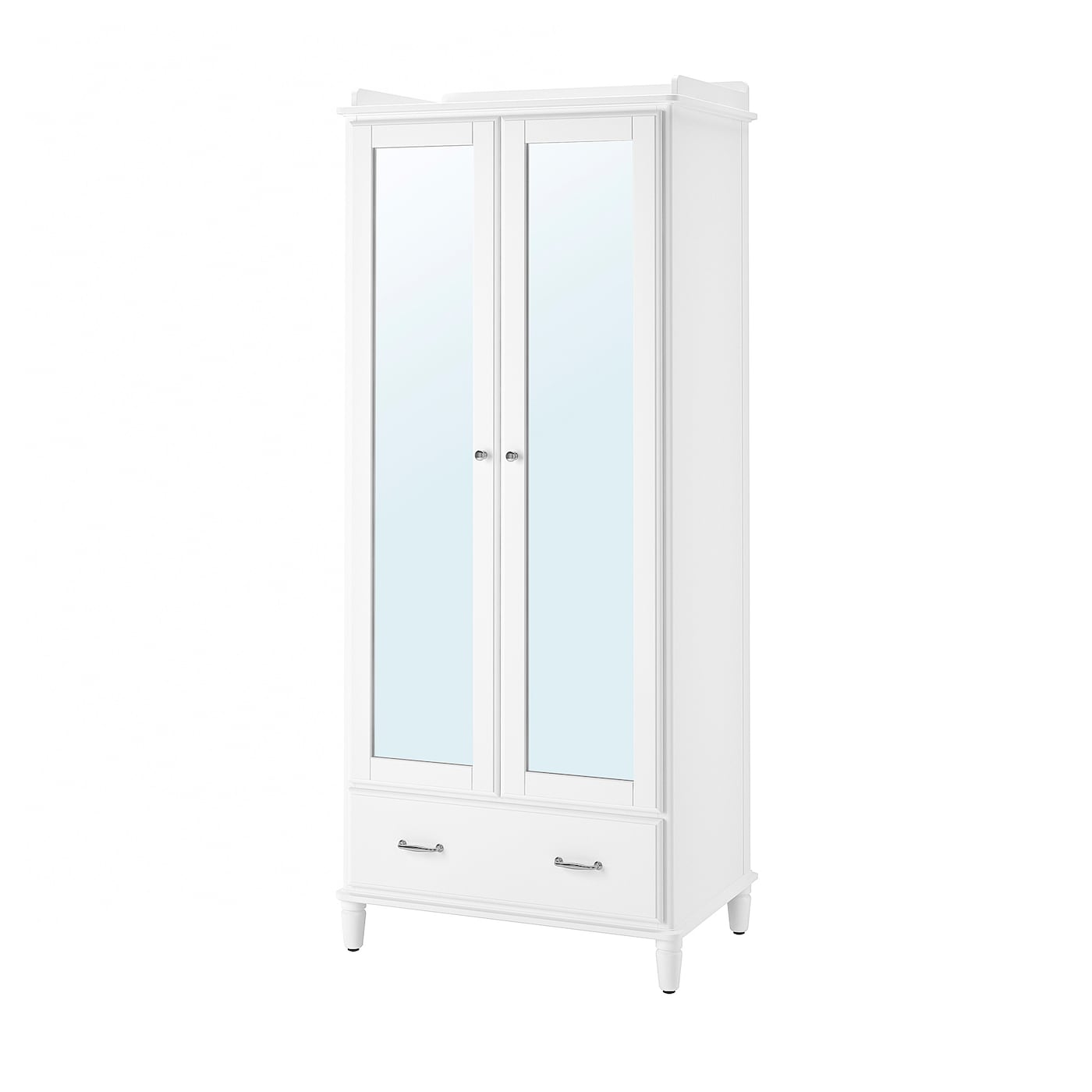 IKEA TYSSEDAL Armario blanco/espejo 88x58x208 cm