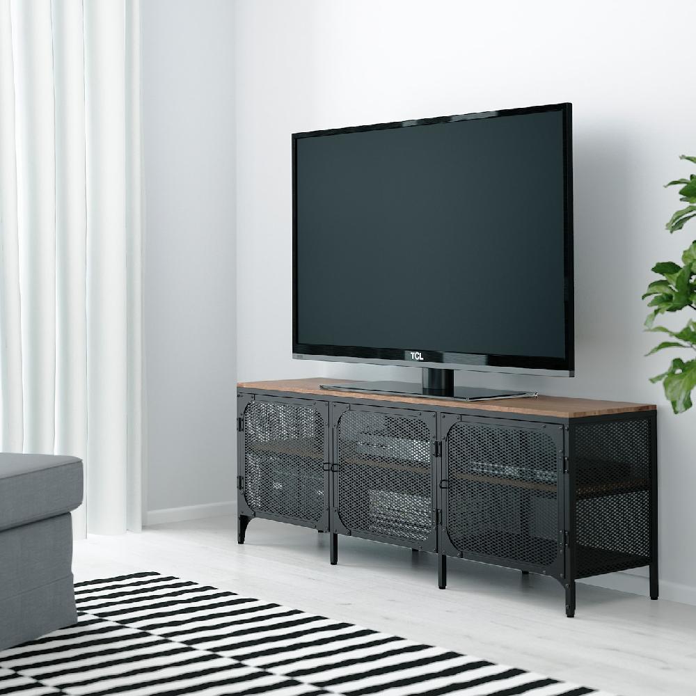 IKEA FJÄLLBO Mueble TV negro 150x36x54 cm Promoción por tiempo limitado