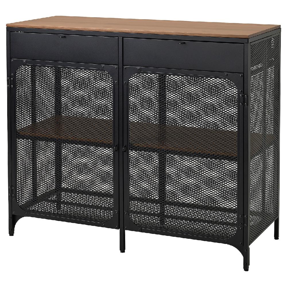 IKEA FJÄLLBO Aparador negro 111x47x95 cm