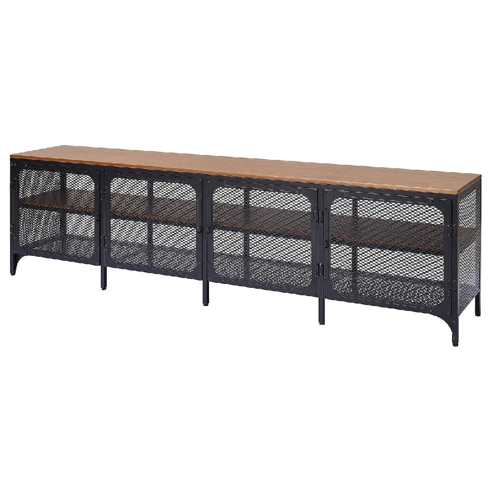 IKEA FJÄLLBO Mueble TV negro 198x45x54 cm