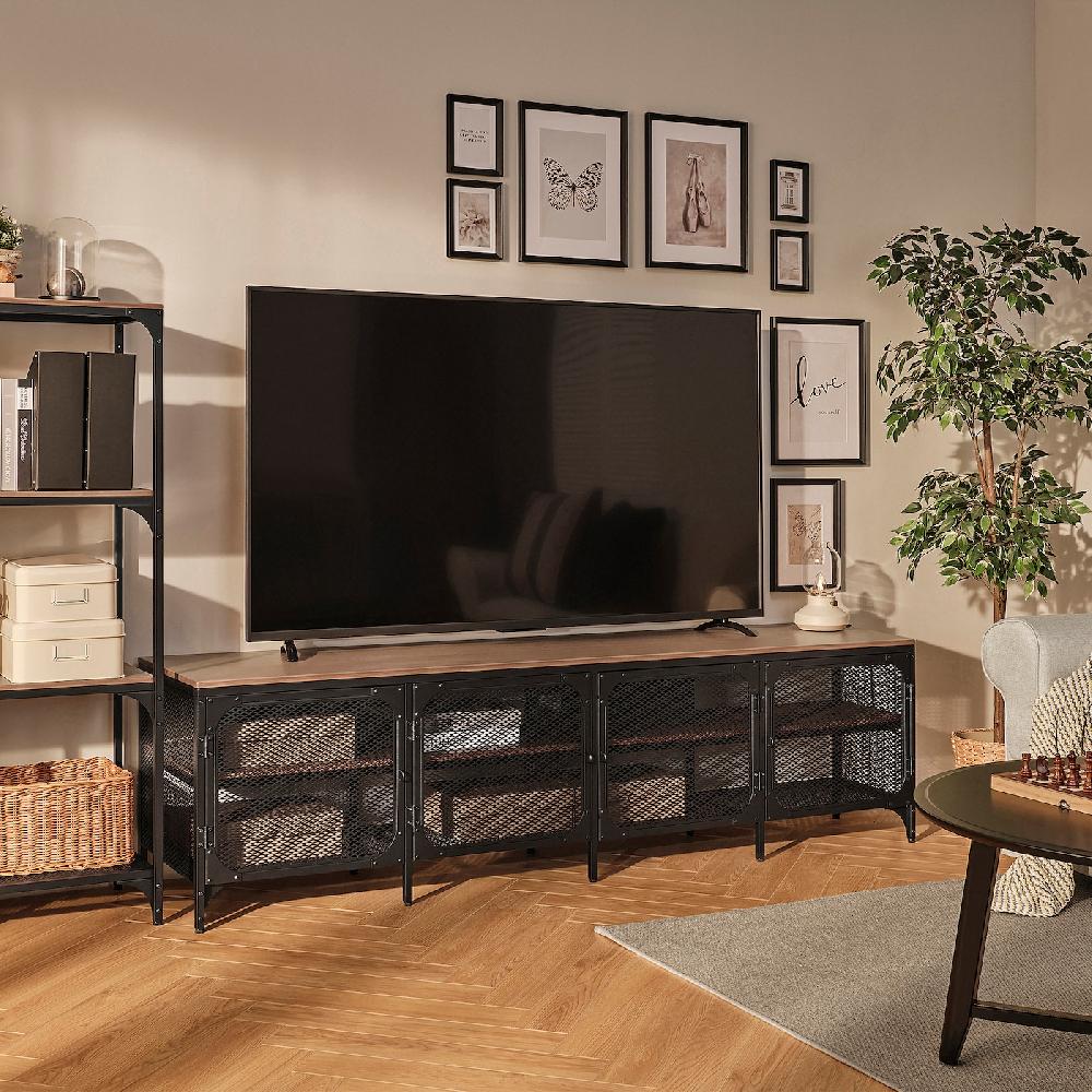 IKEA FJÄLLBO Mueble TV negro 198x45x54 cm Tienda de fábrica