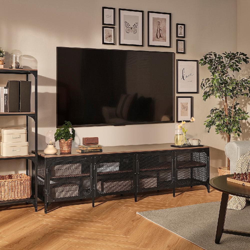 IKEA FJÄLLBO Mueble TV negro 198x45x54 cm Tienda de fábrica