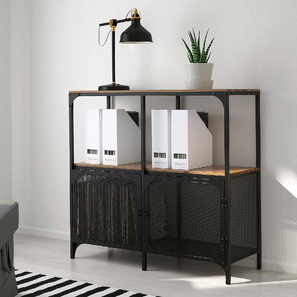 IKEA FJÄLLBO Estantería negro 100x95 cm Limitado a 3 días
