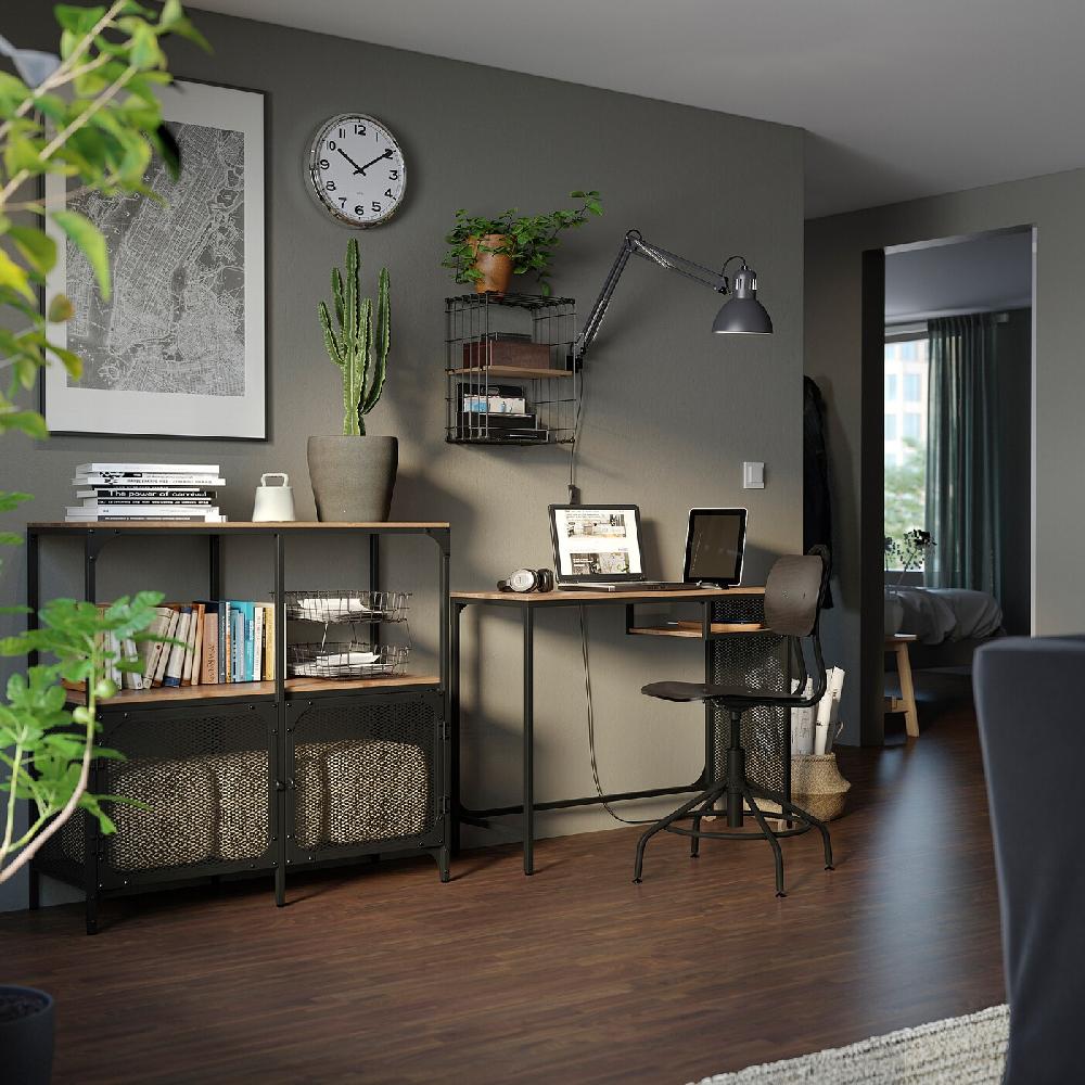 IKEA FJÄLLBO Estantería negro 100x95 cm Limitado a 3 días