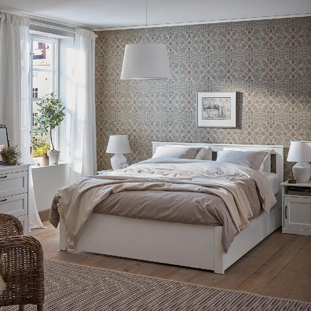 IKEA SONGESAND Estructura de cama con 2 cajones blanco 140x200 cm Libre de impuestos