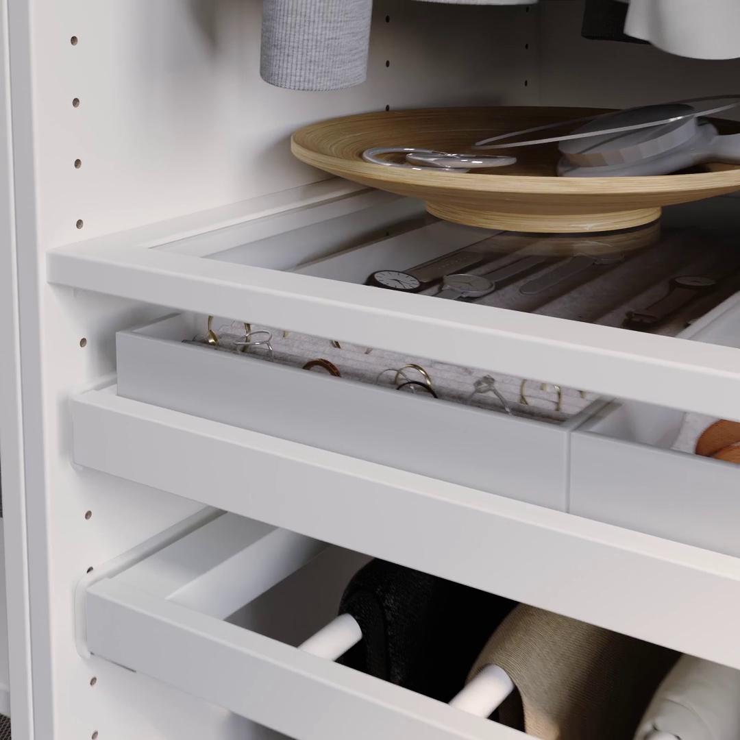 IKEA KOMPLEMENT Bandeja extraíble blanco 100x58 cm En oferta