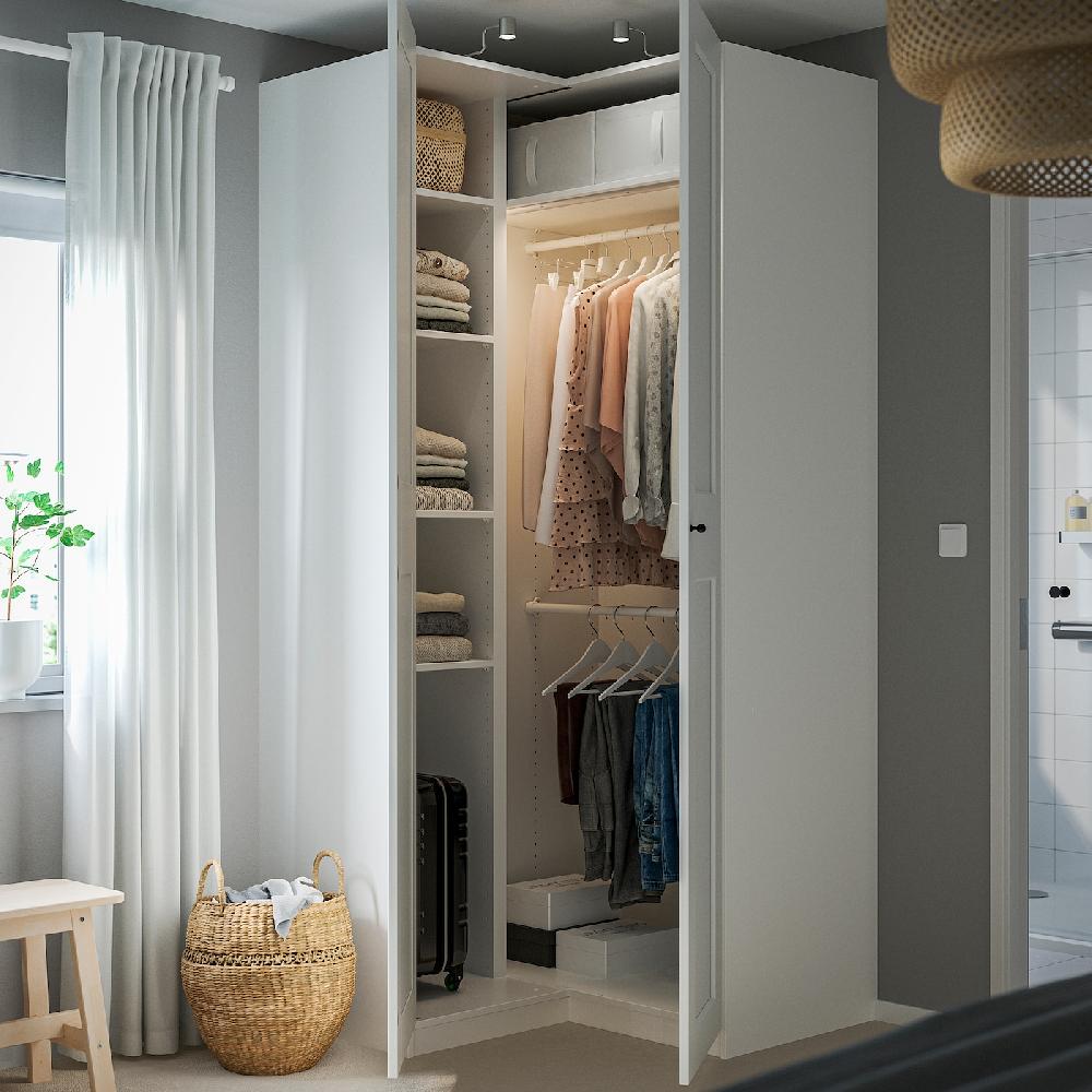 IKEA PAX / GRIMO Armario esquinero blanco/blanco 110/110x236 cm Los más vendidos