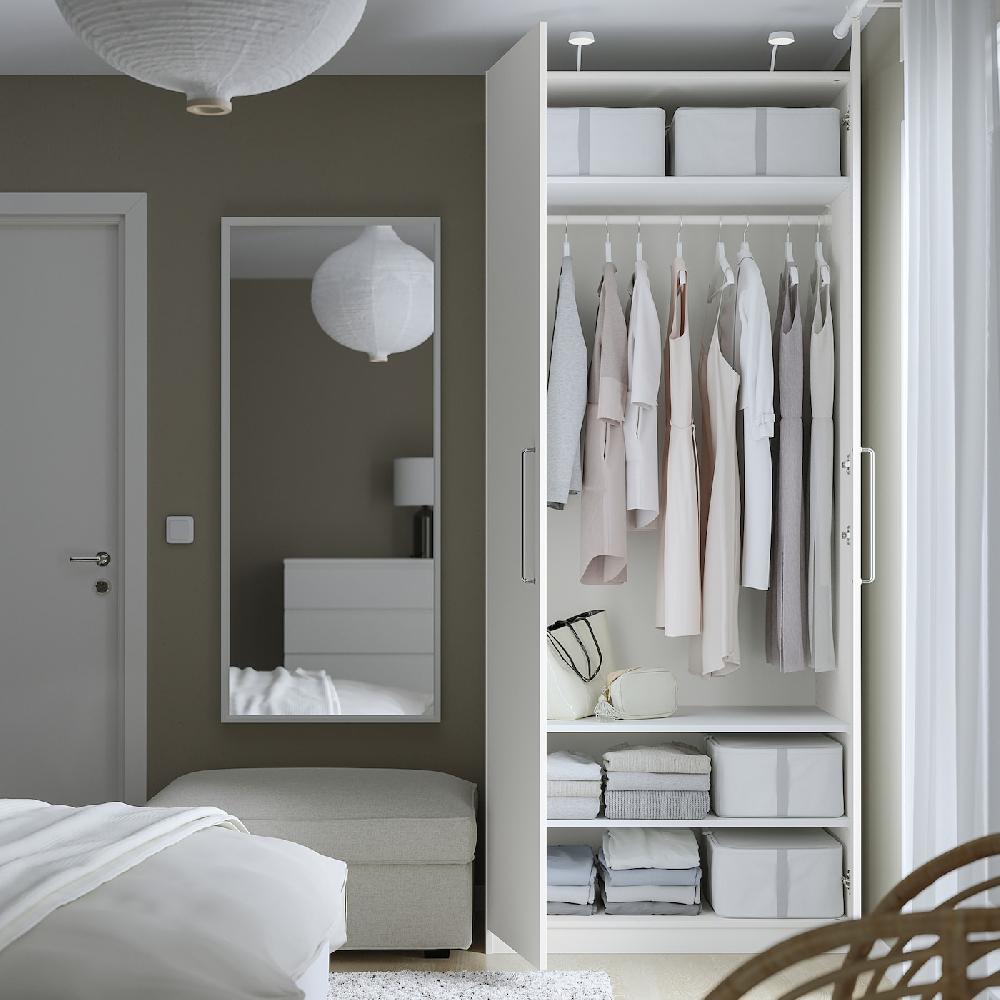 IKEA PAX / FORSAND Armario blanco/blanco 100x60x236 cm Ventas relámpago