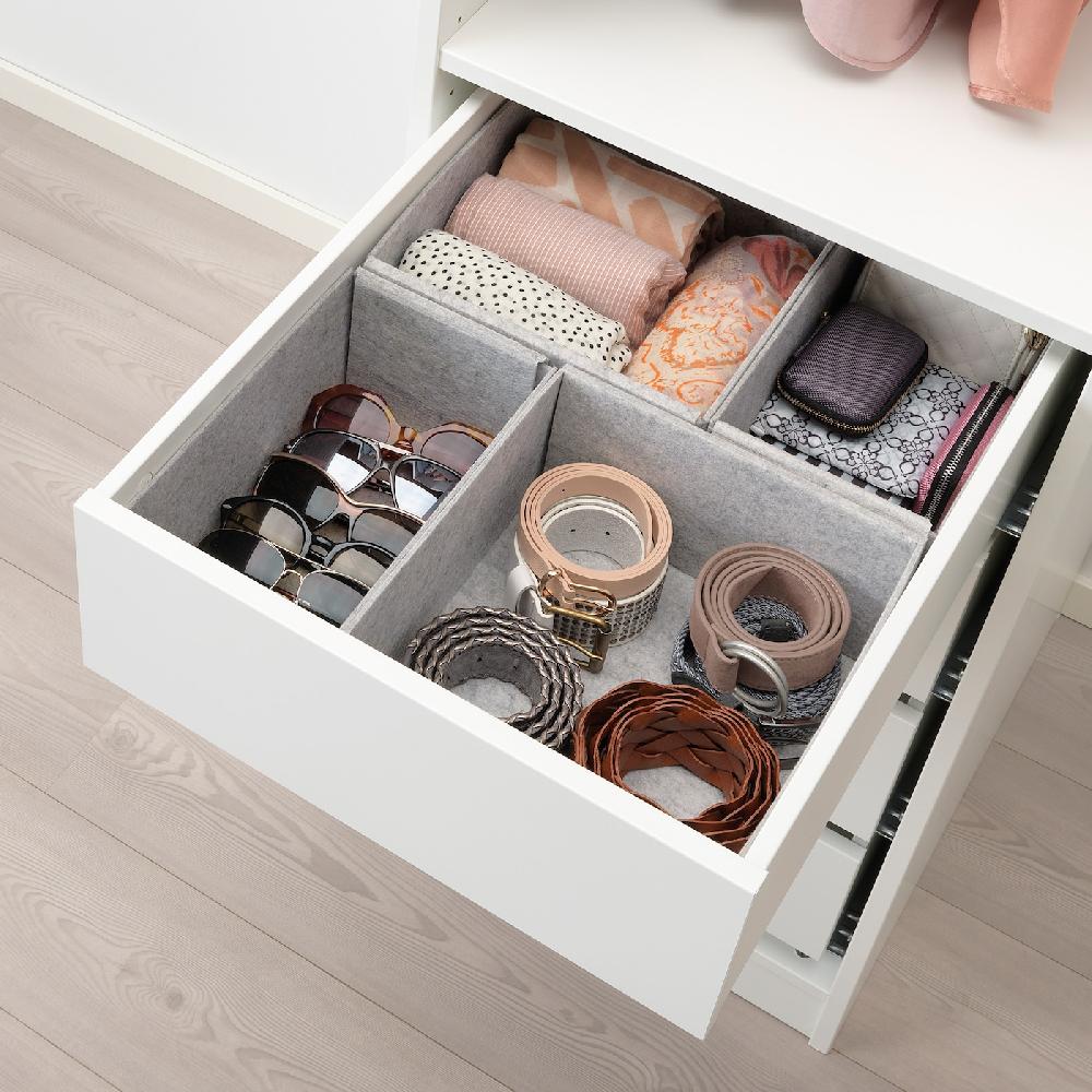 IKEA KOMPLEMENT Caja juego de 4 gris claro 40x54 cm Rebajas top