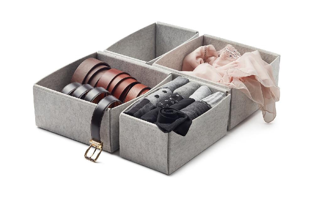 IKEA KOMPLEMENT Caja juego de 4 gris claro 40x54 cm Rebajas top