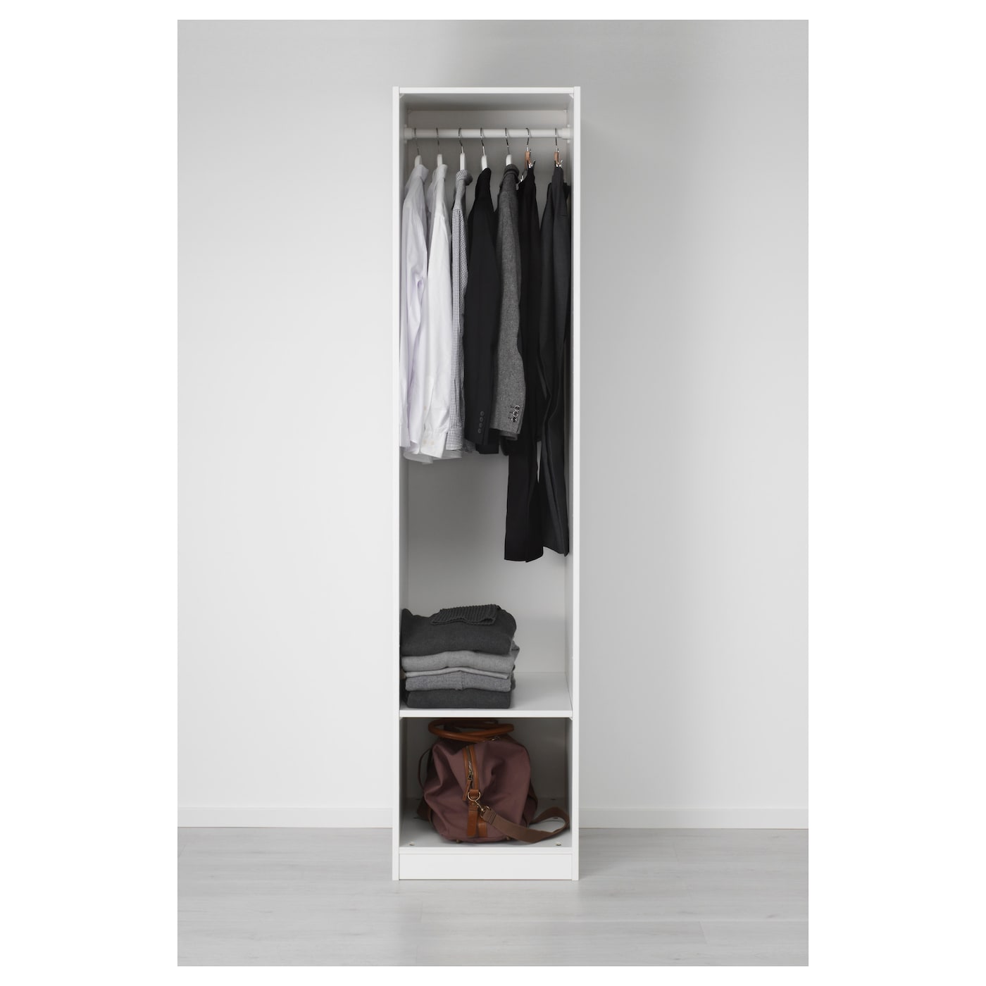 IKEA PAX / ÅHEIM Combinación armario blanco/espejo 50x60x201 cm Oferta especial