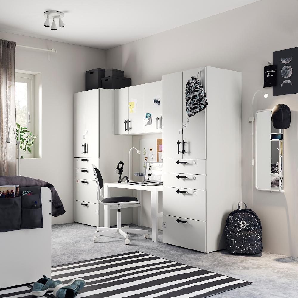 IKEA SMÅSTAD / PLATSA Combinación de almacenaje blanco/blanco 240x57x181 cm ÚLTIMAS EDICIONES