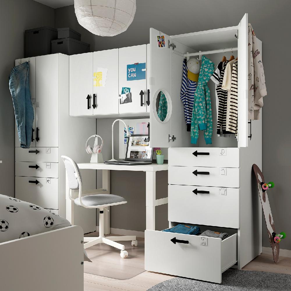 IKEA SMÅSTAD / PLATSA Combinación de almacenaje blanco/blanco 240x57x181 cm ÚLTIMAS EDICIONES