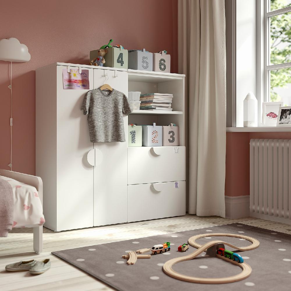 IKEA SMÅSTAD / PLATSA Combinación de almacenaje blanco/blanco 120x42x123 cm Envío internacional gratuito