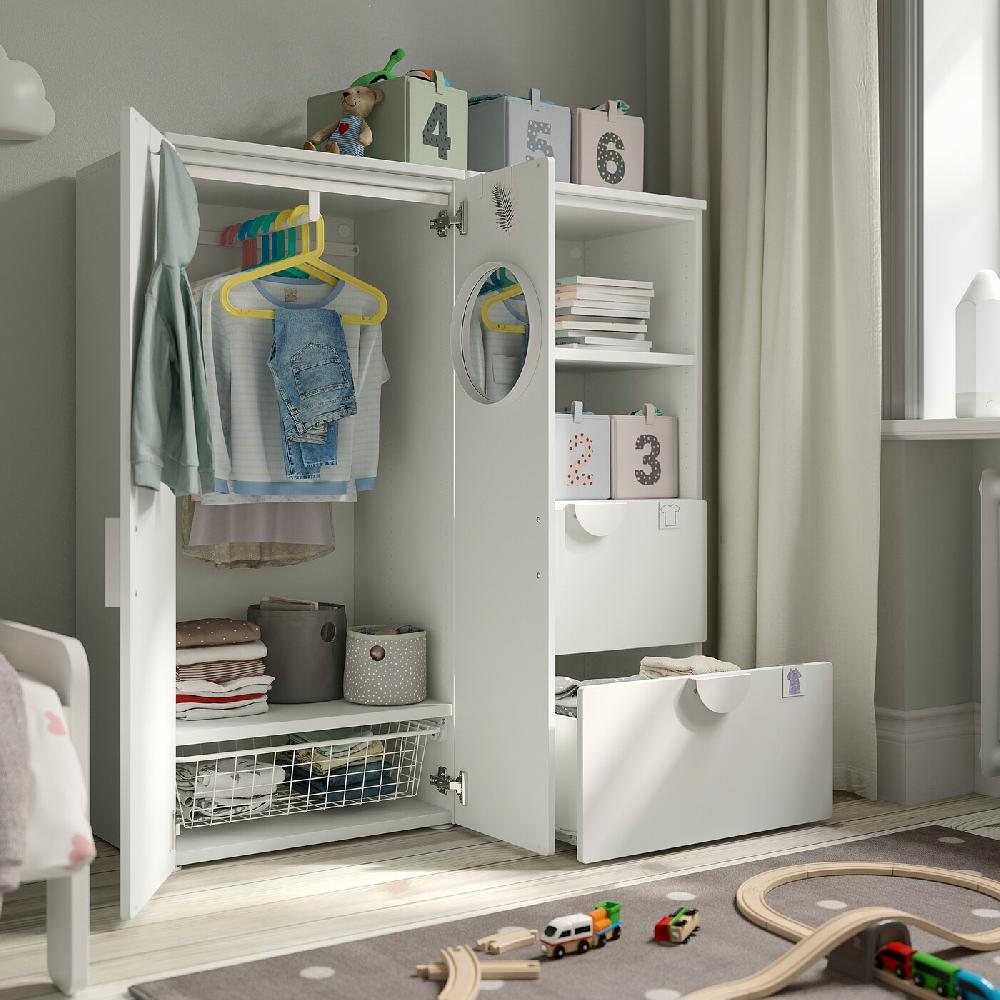 IKEA SMÅSTAD / PLATSA Combinación de almacenaje blanco/blanco 120x42x123 cm Envío internacional gratuito