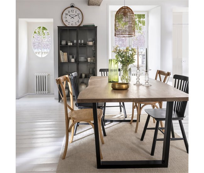 Conforama Silla de cocina fija BISTROT color natural Último día