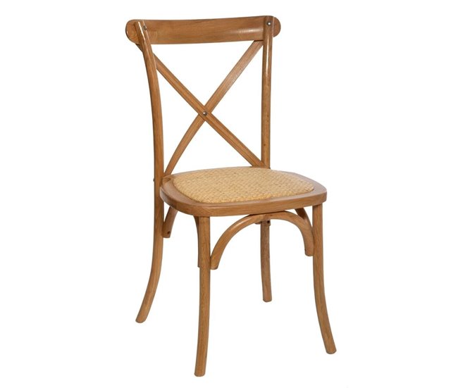 Conforama Silla de cocina fija BISTROT color natural Último día