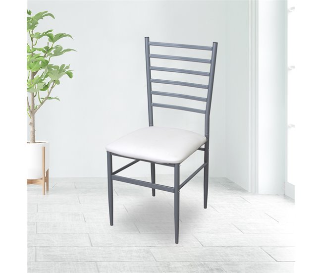Conforama Silla de cocina ALKOR ICE II fija color blanco Promoción por tiempo limitado