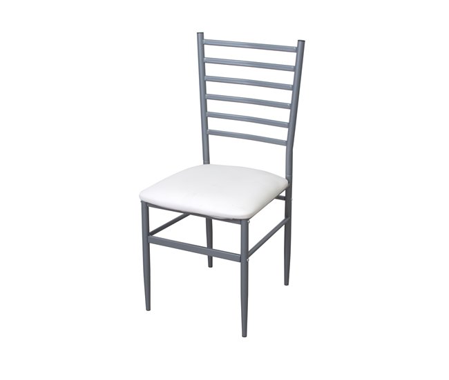 Conforama Silla de cocina ALKOR ICE II fija color blanco Promoción por tiempo limitado