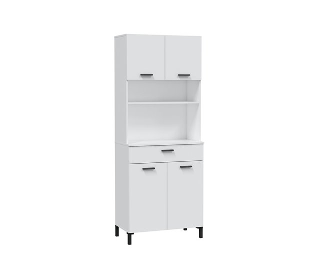 Conforama Buffet de cocina 4P CONFO BASIC blanco Promoción trimestral