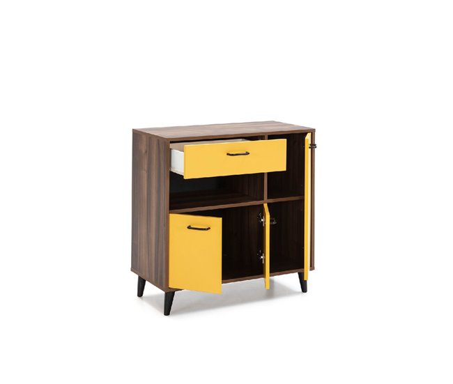 Conforama Mueble microondas JASMINE mónaco/mostaza Tienda de fábrica