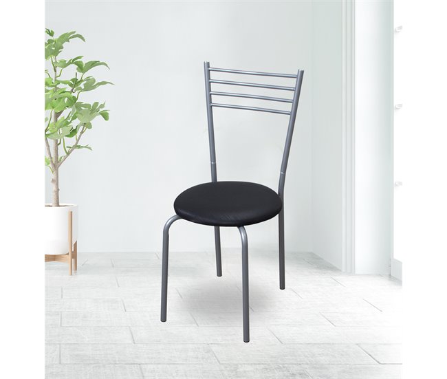 Conforama Silla de cocina EMMA II color negra Precios de Black Friday