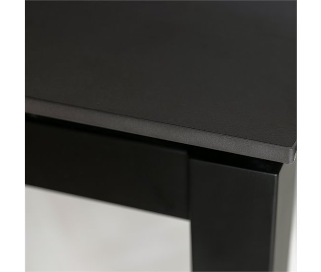 Conforama Mesa de cocina ALICE II fija cerámica 100x60cm antracita En oferta