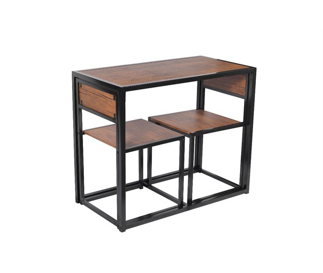 Conforama Conjunto DUO I mesa fija y 2 sillas de cocina Grandes ahorros