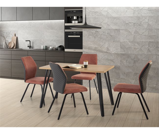 Conforama Mesa de cocina fija XANA II 120x70cm Rebajas de fin de temporada